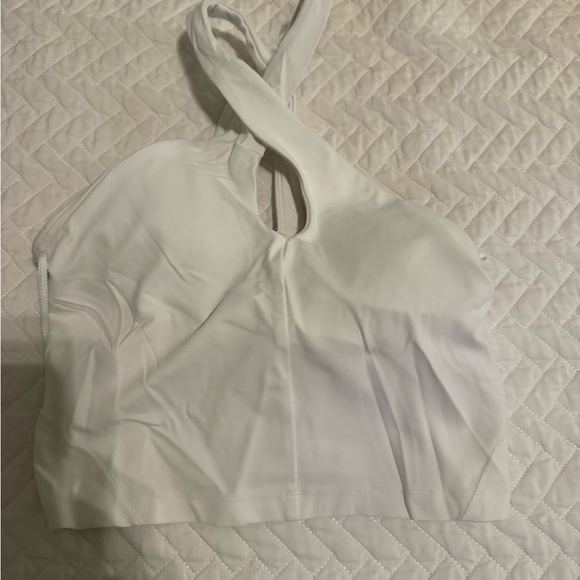 lululemon Align White Keyhole Crop Top - Picture 2 of 3